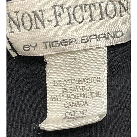 Non- Fiction by Tiger Brand Women S Cardigan Sweater long Sleeve Crew Neck Black - Picture 3 of 4